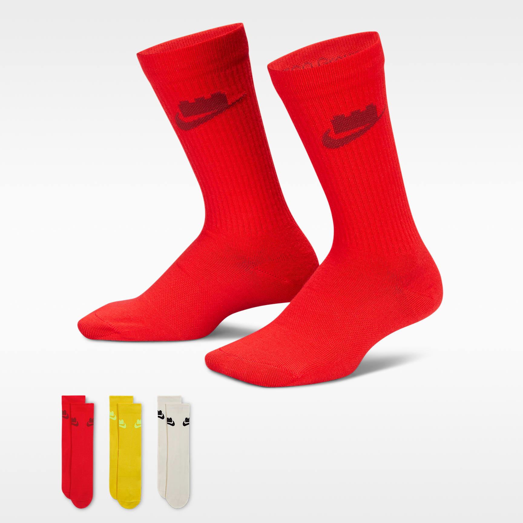 Nike x LEGO® Collection Everyday Essentials Crew Socks (3 Pairs